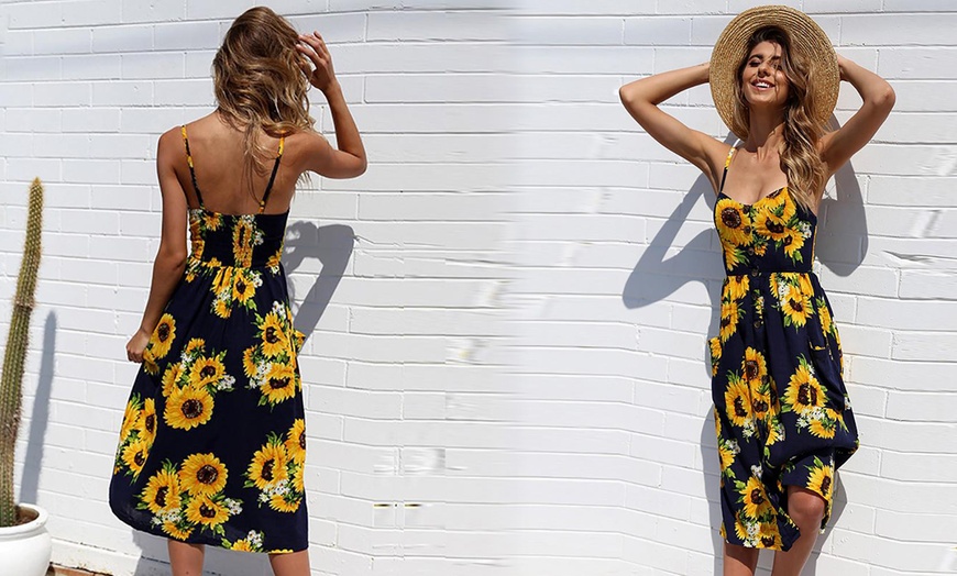 Image 9: Robe à imprimé tournesol