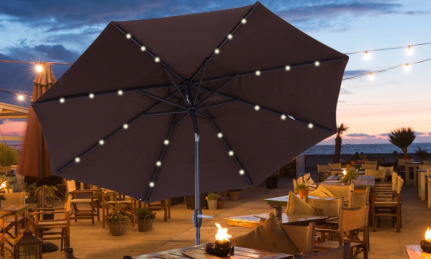 Outsunny LED Parasol Lights | Groupon Goods