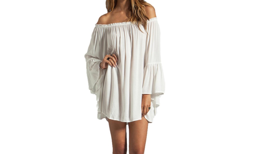 Image 2: Trumpet Off-Shoulder Dress