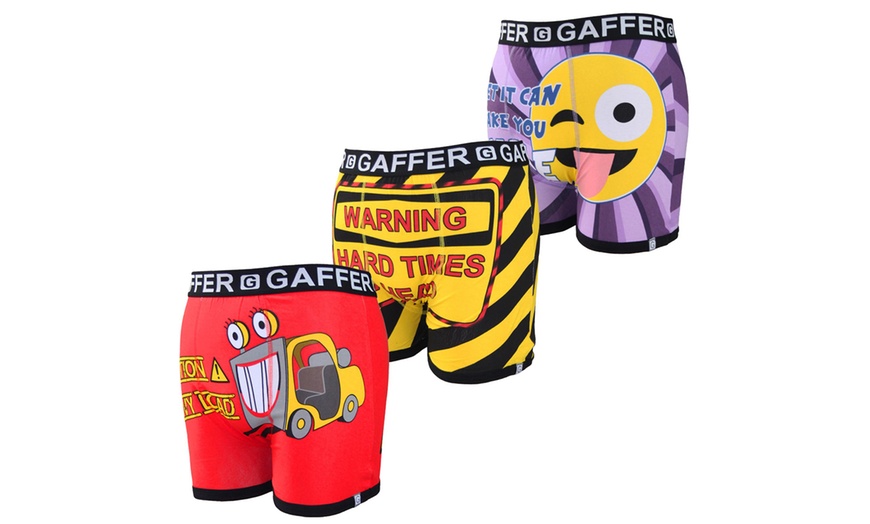 Image 7: Three Gaffer Men's Novelty Boxers
