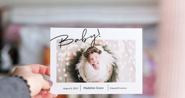 Personalized Baby Announcement Cards, 24–200 (Up to 57% Off)