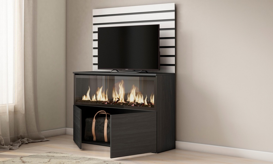 Image 5: Mueble para habitación con chimenea eléctrica
