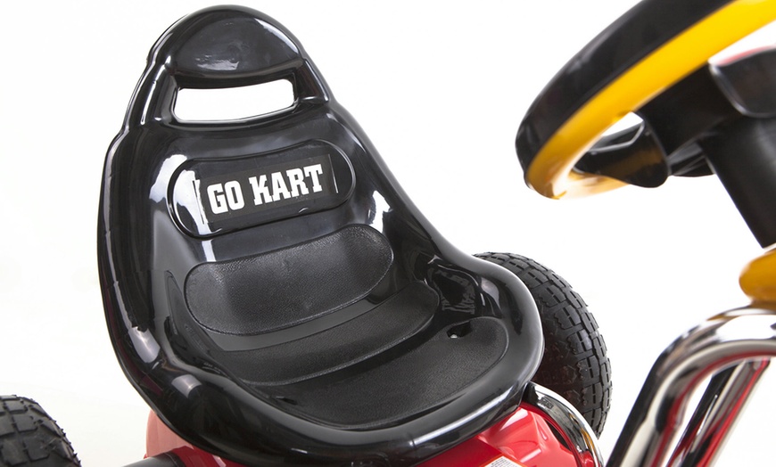 Image 8: Kids' Manual Go Kart with Lights