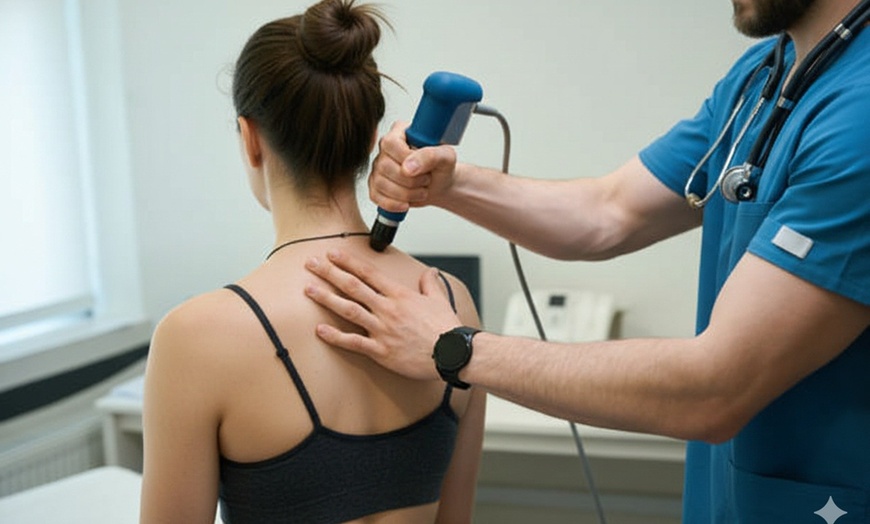 Image 1: One, Three or Six 30-Min Shockwave Therapy Sessions for Up to 3 Areas