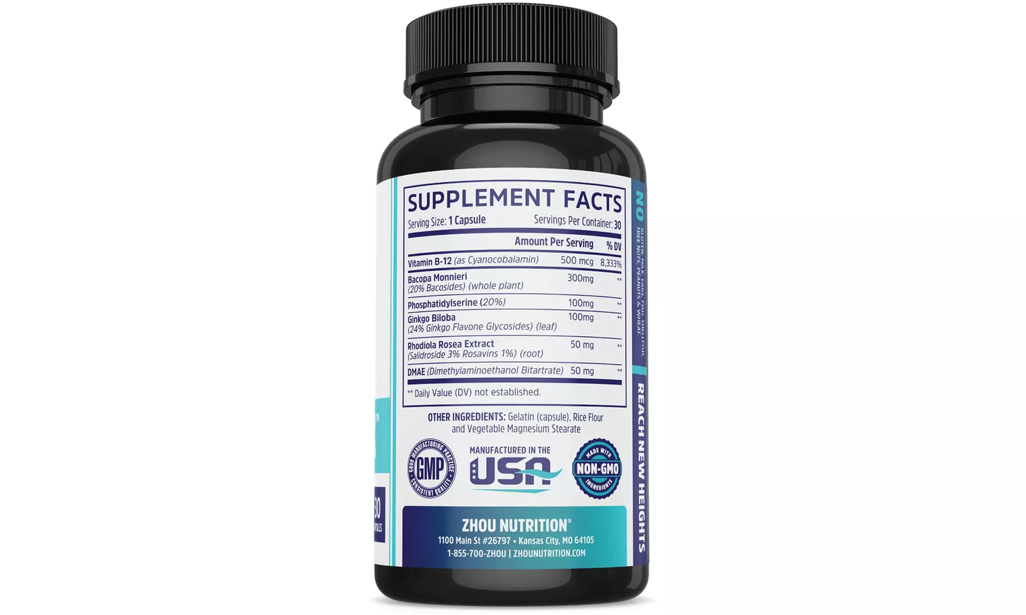 Zhou Nutrition Neuro Peak Brain Support Supplement (30 Servings) - Second Medium
