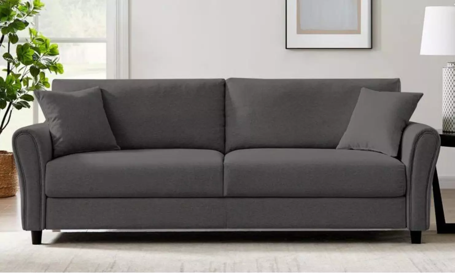 Canapé droit en tissu 4 places Malerne de la marque Kocoon