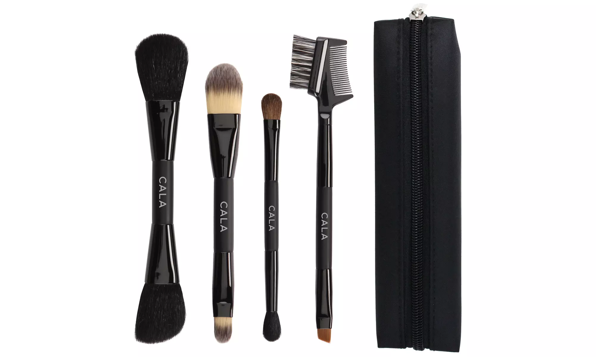Cala Deluxe 4-Piece Makeup Brush Set with Case - Primary Image