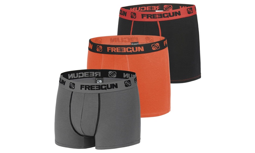 Image 4: Lot de 3, 5 ou 6 packs surprise boxers Freegun pour hommes en coton 