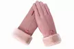 1 ou 2 paires de gants tactiles pour femme effet peau retournée modèle Joanna - Second Medium