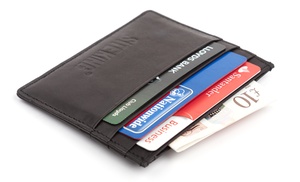 Site King Men's Rfid-Blocking Real Leather Wallet