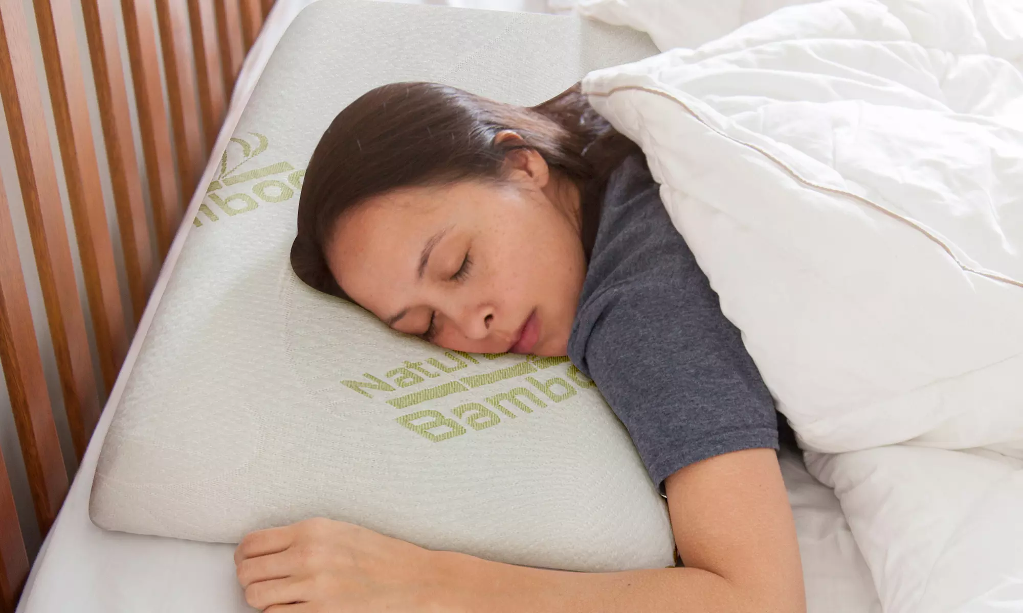 Almohadas con memoria de bambú