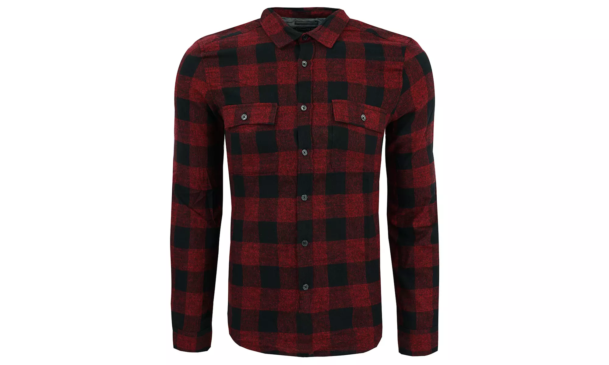 Kenneth Cole New York Men's Buffalo Long Sleeve Flannel Shirt (S-XL) - Second Medium