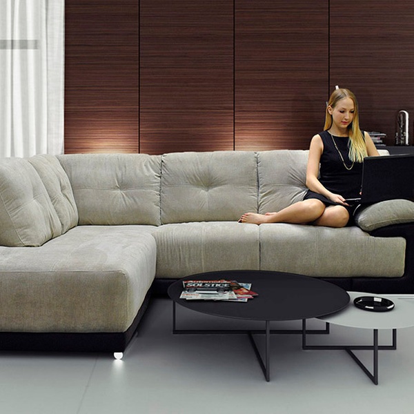 Alexis Fabric Corner Sofa Groupon Goods
