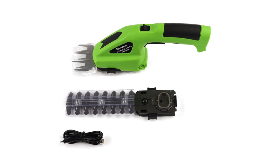 Image 3: Hand Held Cordless Hedge Trimmer
