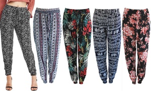 Cotton Printed Harem Travel Pants