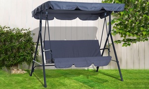  Outsunny Three-Seater Swing Chair 