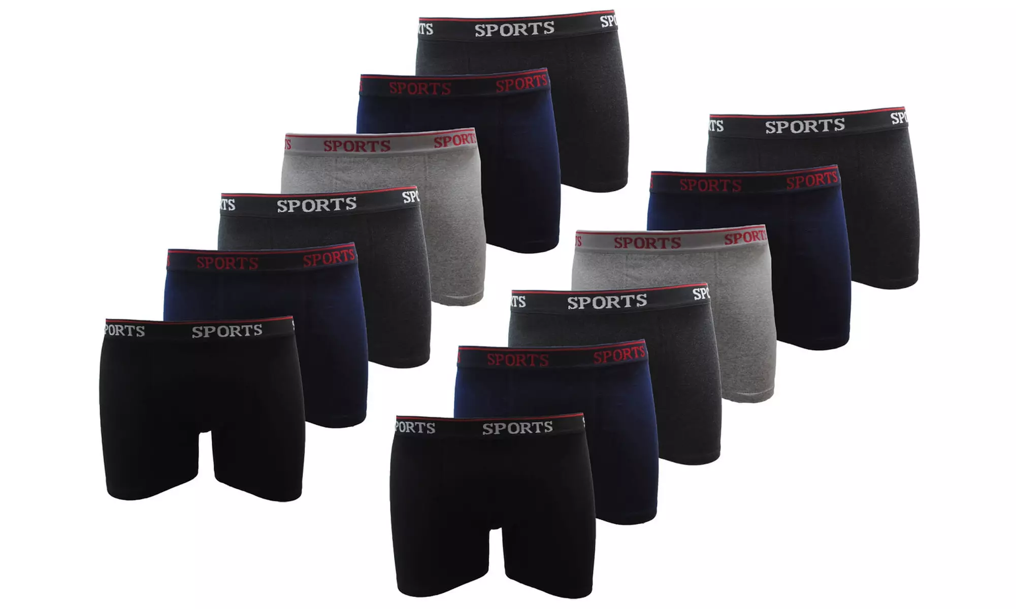 Pack de 12 Boxers Sport pour Homme - Primary Image