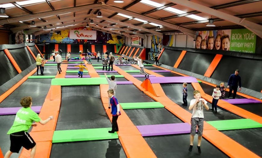 Image 1: One-Hour Trampoline Session