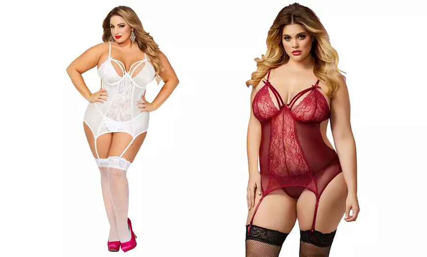 Image 15: Seven Til Midnight Lingerie Set