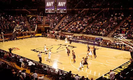U.S. Naval Academy Men’s or Women’s Basketball for Two at Alumni Hall (Half Off). Four Games and Food Option Available.  - Primary Image
