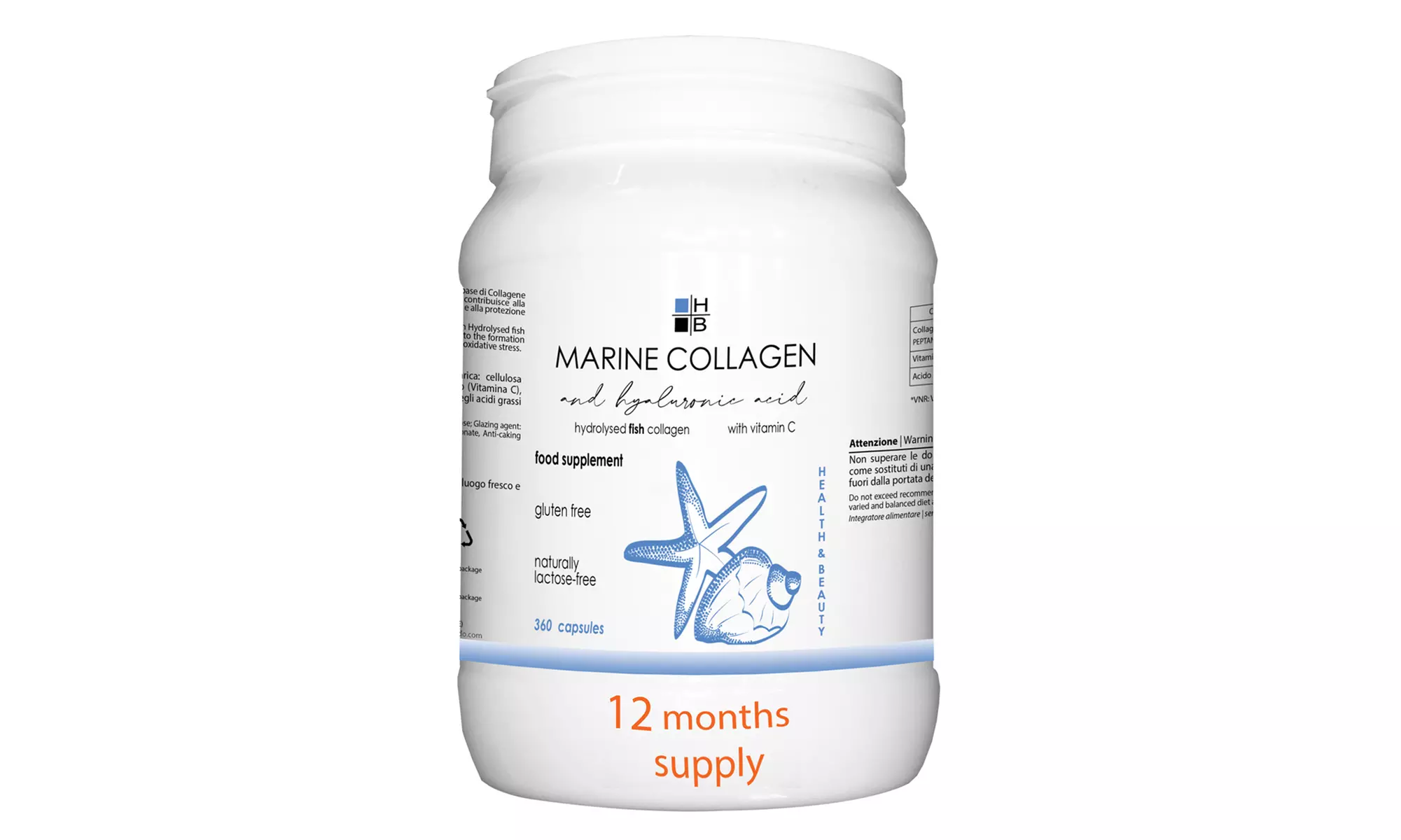 Colágeno Marino H|B cápsulas con ácido hialurónico