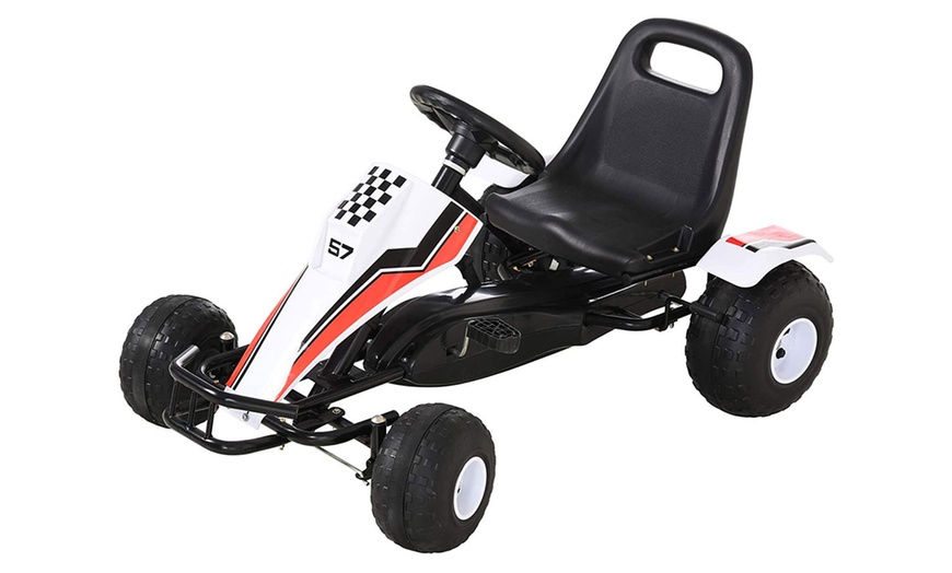 Image 46: HomCom Kids Go Kart Riding Toys