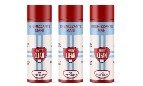 Set 3 gel igienizzanti Pretty Clean da 120 ml ciascuno, con spedizione gratuita
