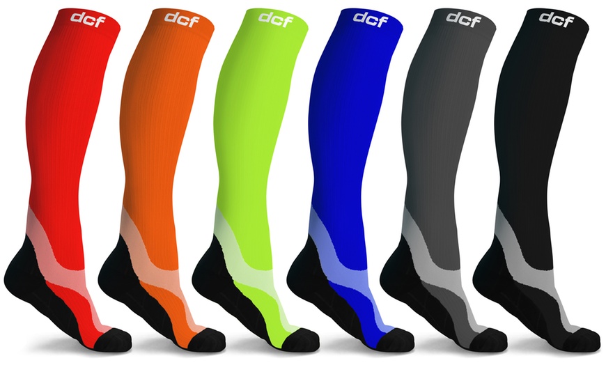 DCF Recovery and Support Tonal Compression Socks (6-Pack) | Groupon