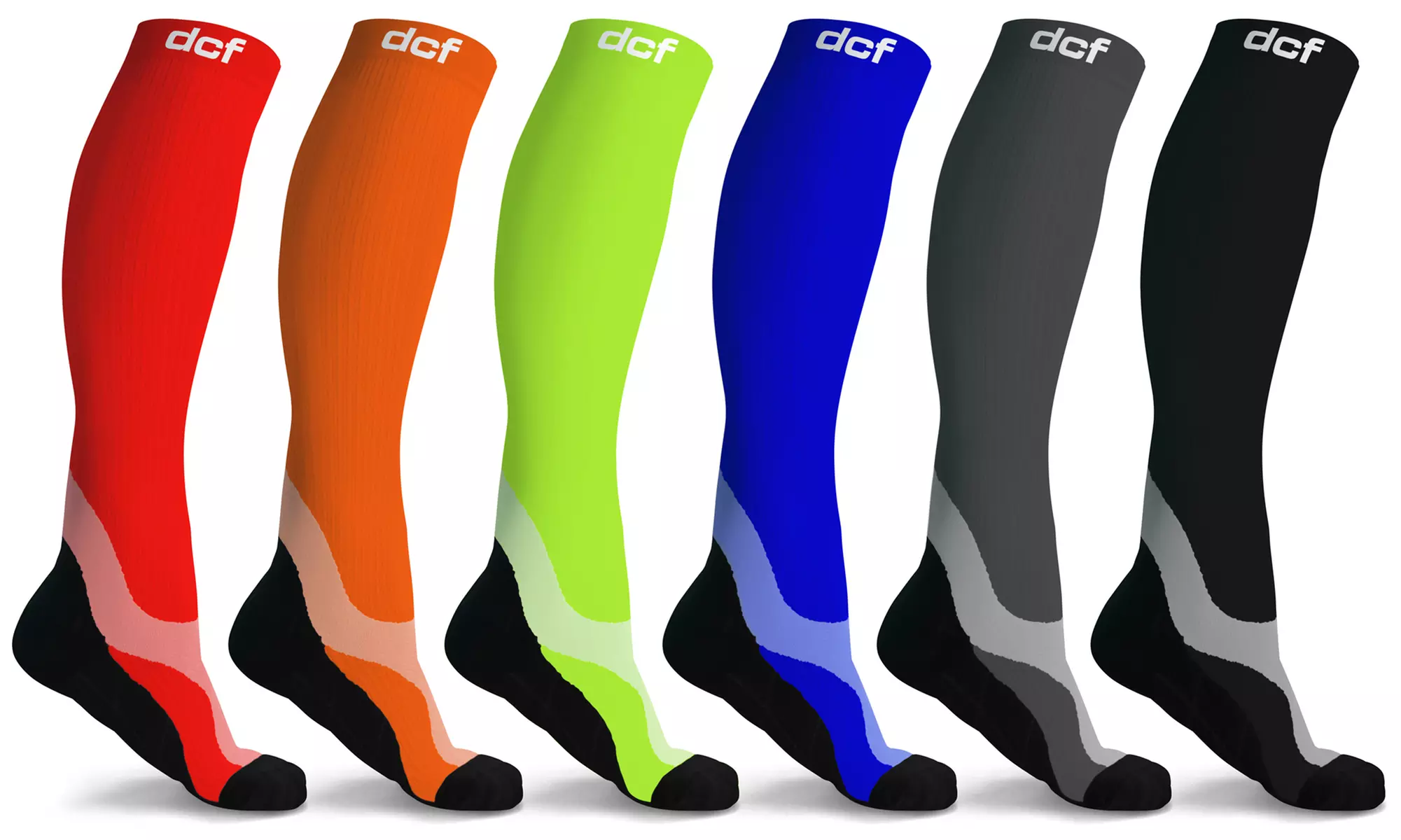 DCF Recovery and Support Tonal Compression Socks (6-Pack) - Primary Image