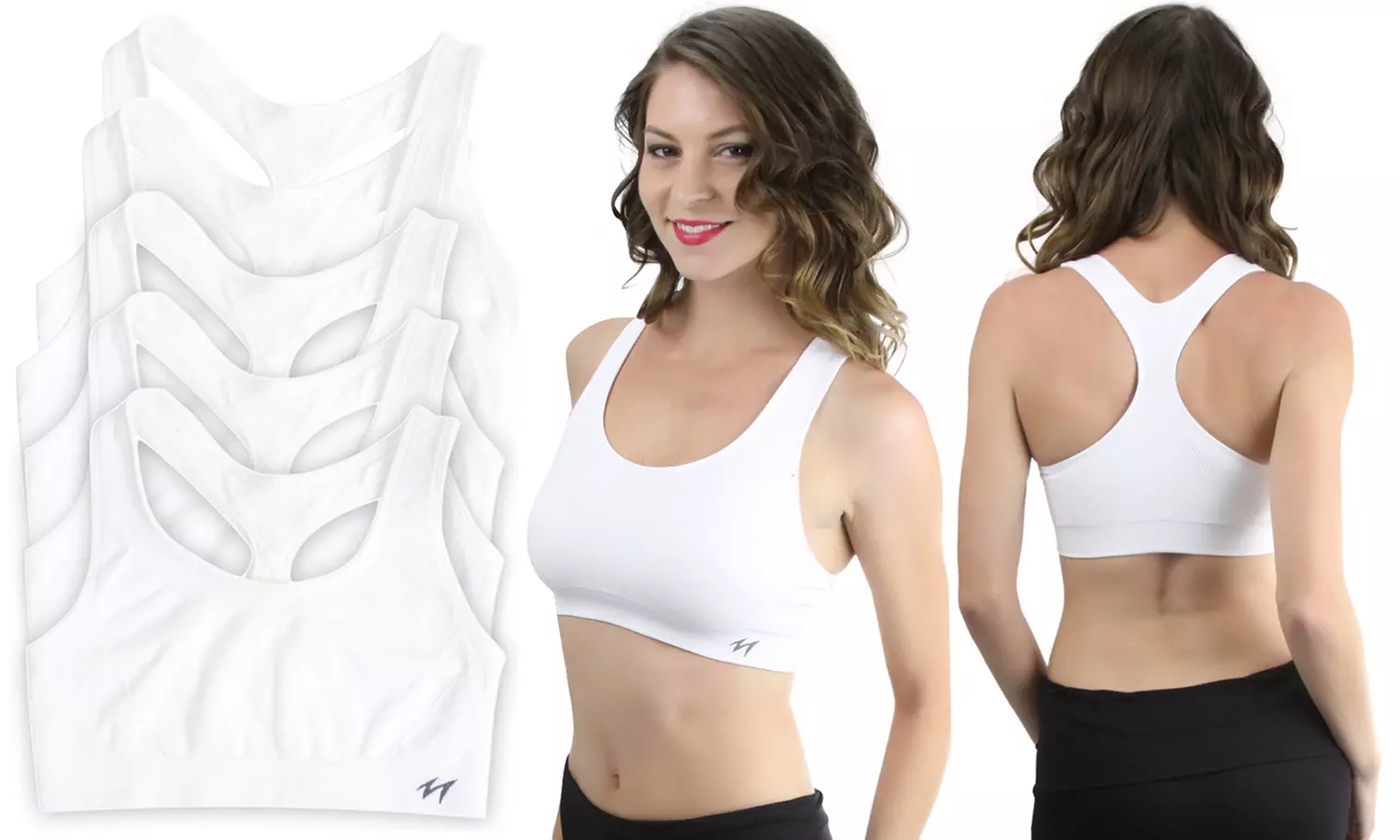 Women's Seamless High-Compression Double-Layer Sports Bras (3-Pack) - Image 5