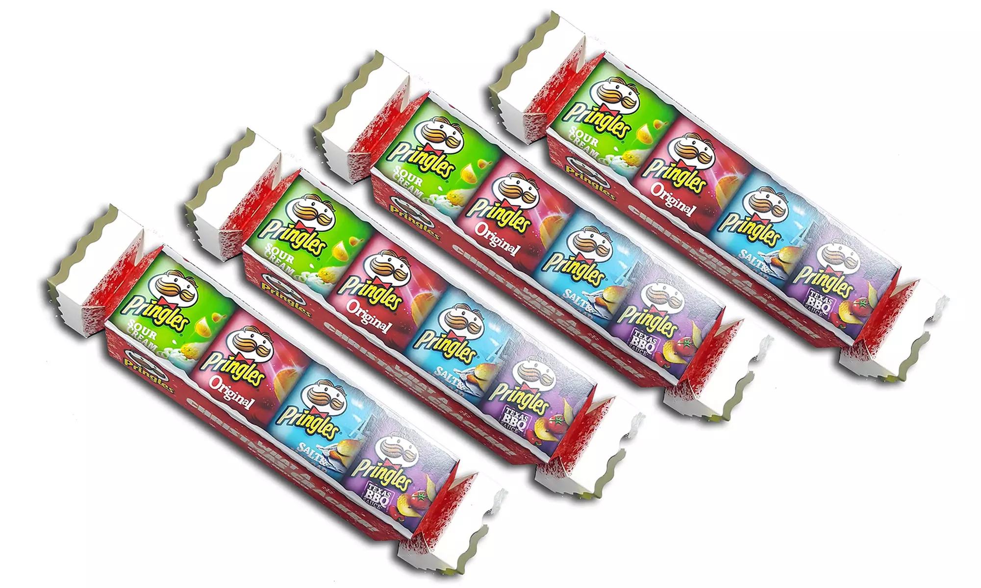 One, Two or Four Pringles Christmas Crackers - Second Medium