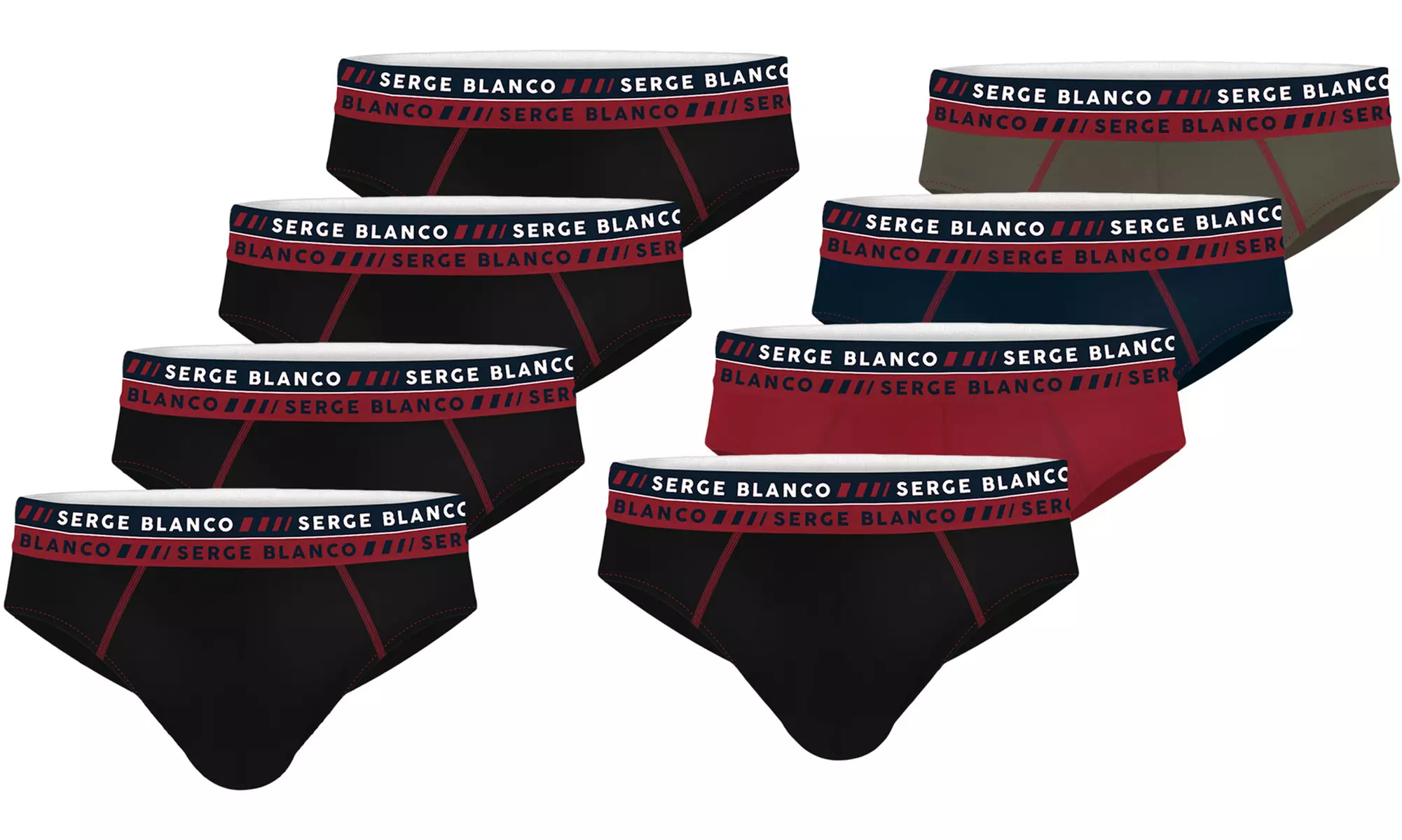 Lot de 4 slips Serge Blanco en coton, taille au choix - Primary Image