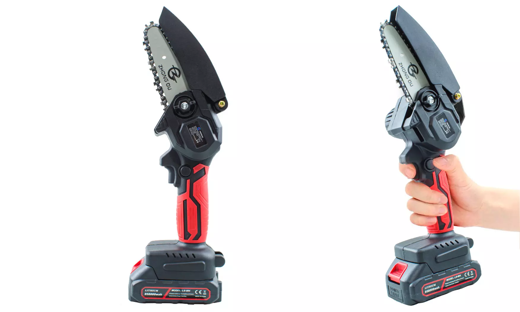 Mini motosega portatile e batteria a litio 21 V ricaricabile