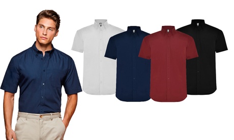 Camicia da uomo a maniche corte disponibile in 5 colori e varie taglie