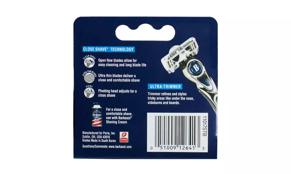 Barbasol Ultra 6 Plus Razor and Cartridges - Second Medium