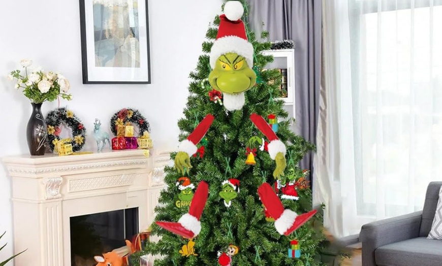 Image 4: Grinch Stuck in Christmas Tree Decoration