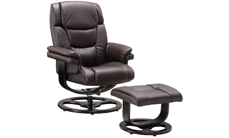 Image 6: Recliner Armchair with Foot Stool