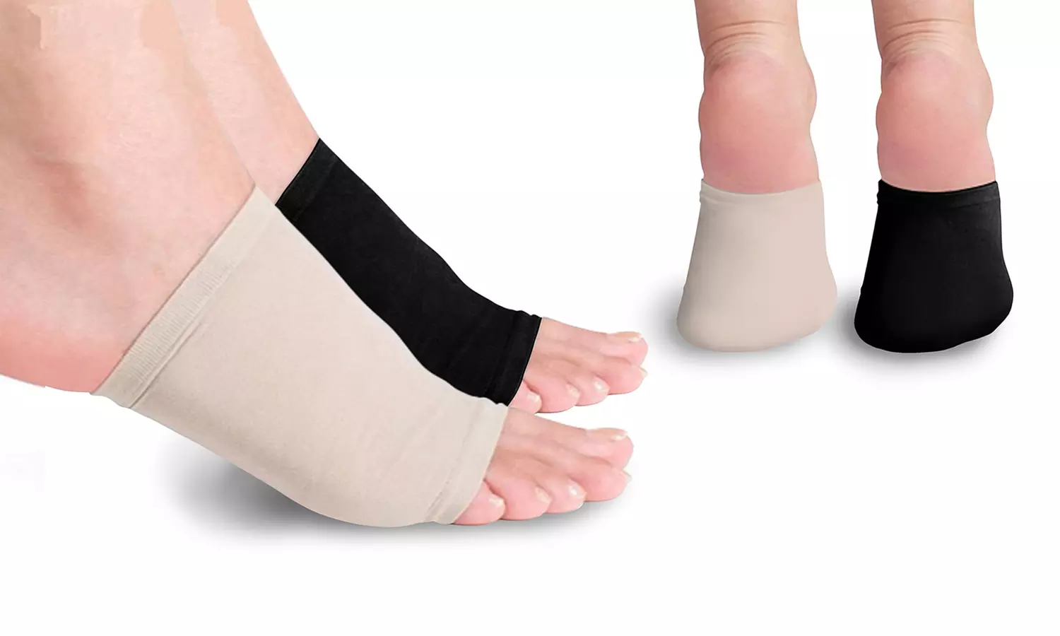 Plantar-Fasciitis Gel-Infused Arch-Support Foot Sleeve (2-Pack) - Primary Image