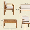 Image 9: Set patio di 4 mobili da giardino Bakaji
