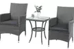Outsunny Three-Piece Rattan-Effect Bistro Set - Image 3