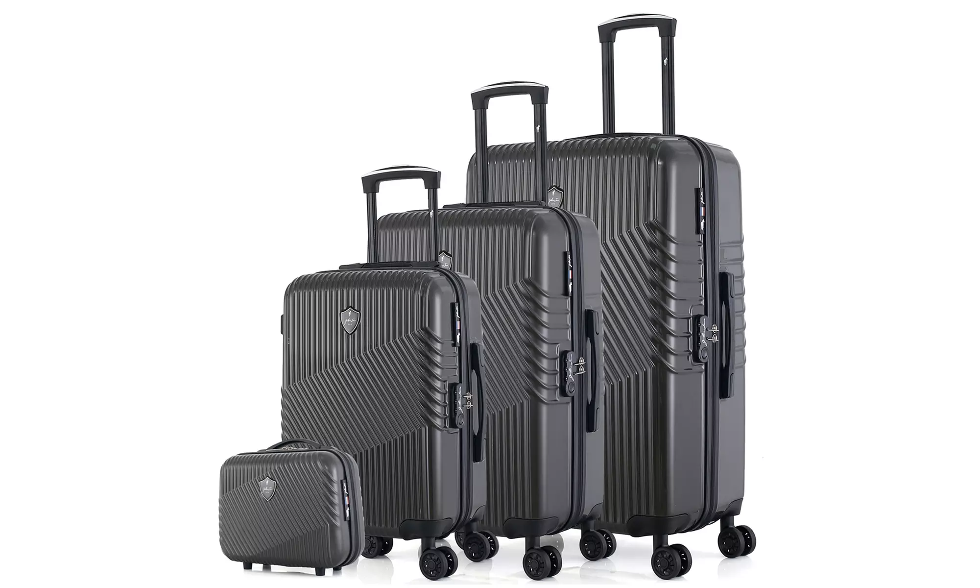 Lot de 3 valises et 1 vanity Peter-C