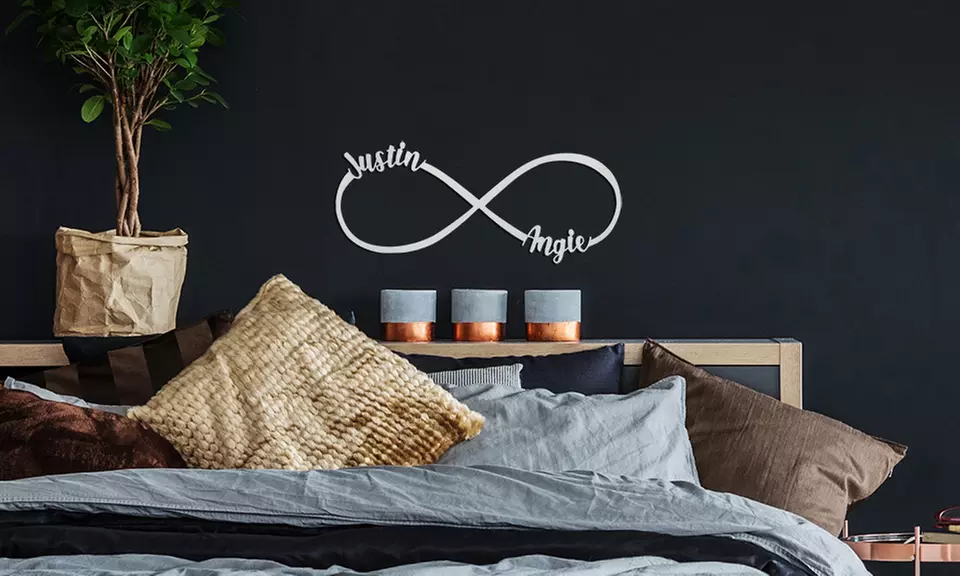 Custom Metal Infinity Signs for Unique Home Decor