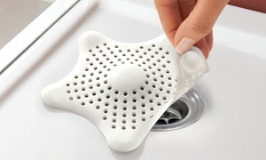  Up to Four Silicone Suction Hair Catchers 