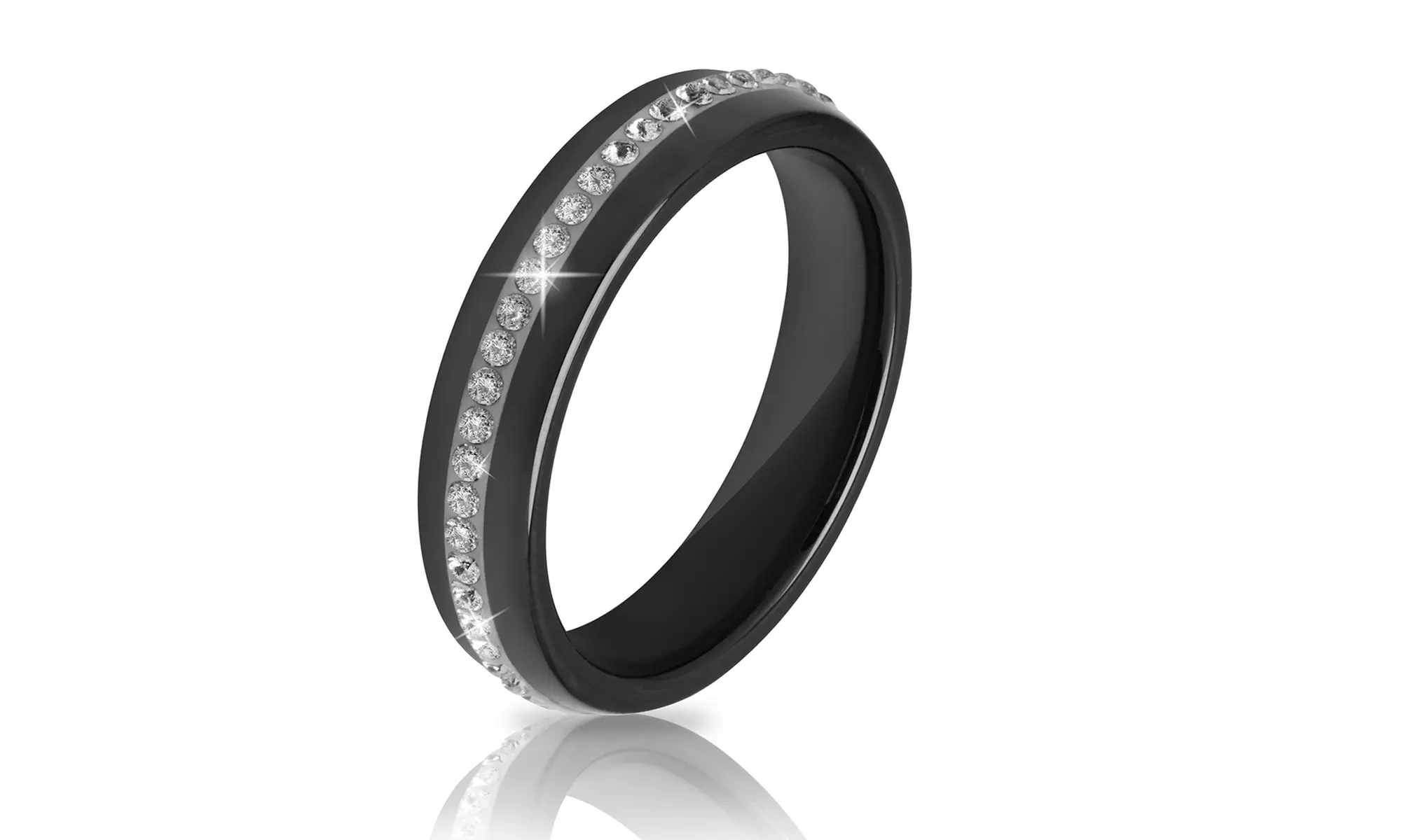 Bague céramique OMG Jewel ornée de cristaux Swarovski®, pour femme - Second Medium