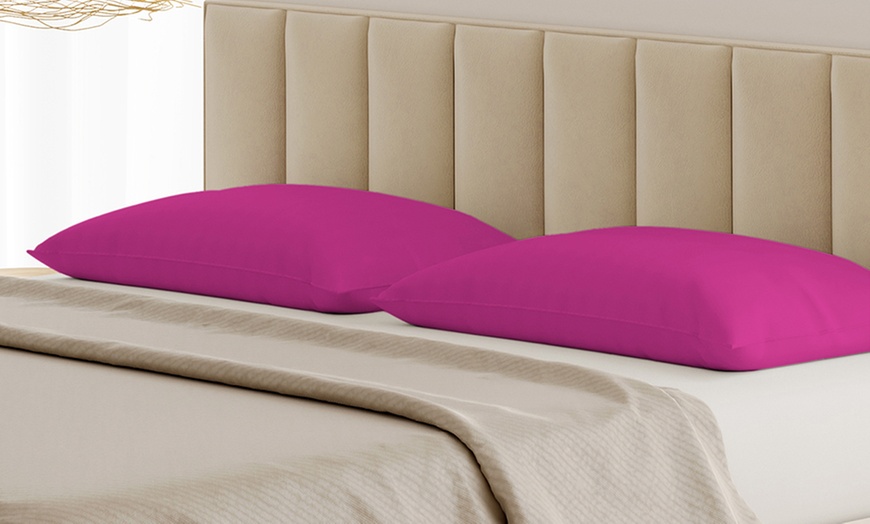 Image 10: Coppia Federe 100% puro Cotone Alta qualità Made in Italy