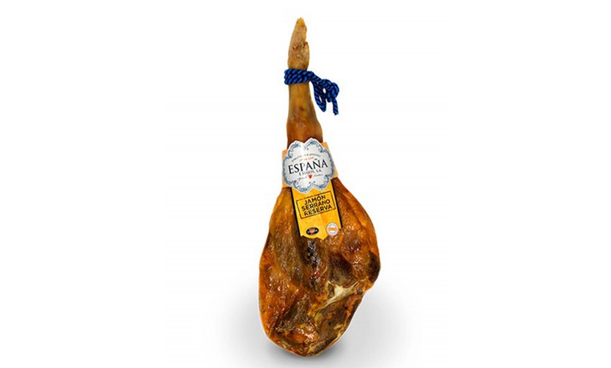 Image 2: Jamón serrano reserva y soporte 