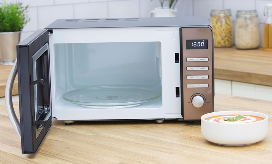 Image 3: Swan Copper Digital Microwave