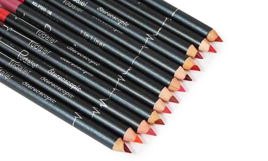 Image 9: Make-Up Matte Lip Pencil Sets