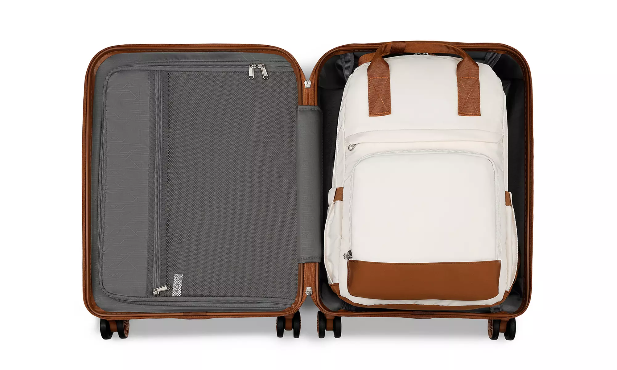 KONO 20 Inch Hard Shell ABS+PC Cabin Suitcase Set