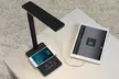 White or Black Desk LED Lamp with Wireless Phone Charge with Optional Charging Pod and Adapter for iPhone - Second Medium